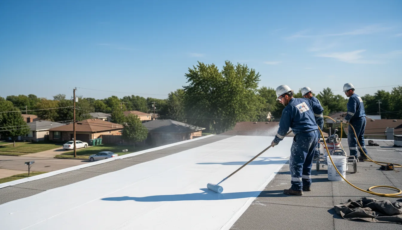Commercial roof coating in Newhall, CA near me